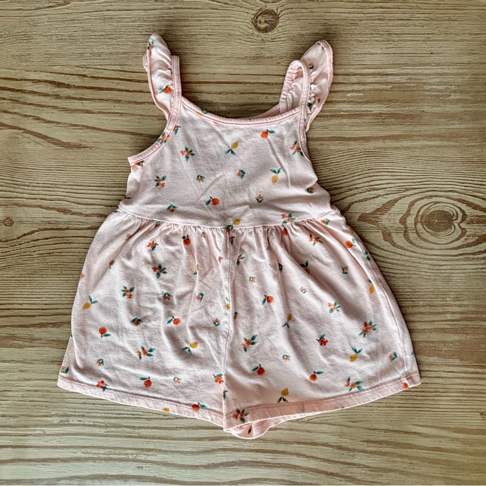 Carter’s Pink Floral/Fruit Kids Romper